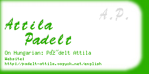 attila padelt business card